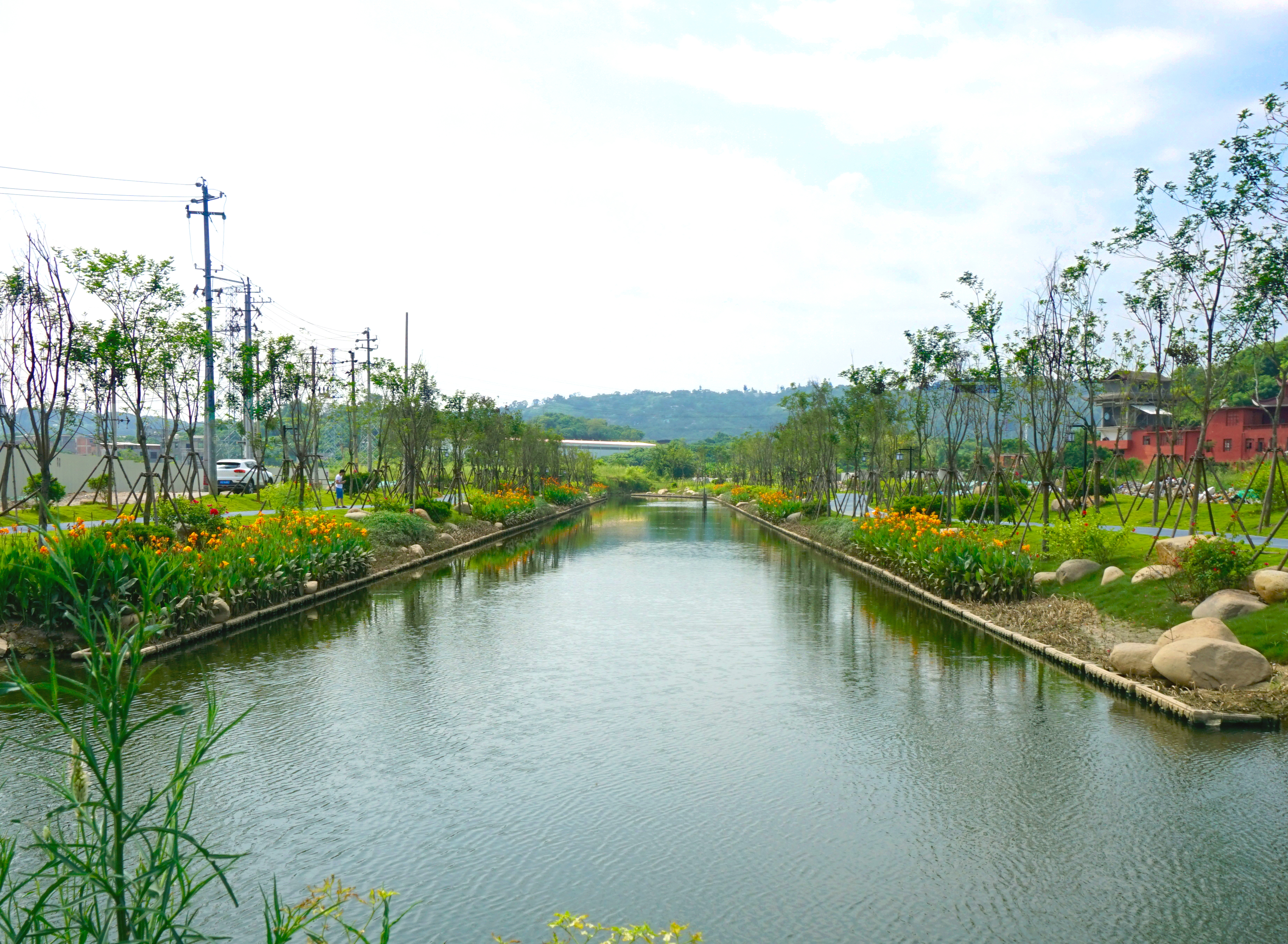 倉山會(huì )展片區臚雷河治理后